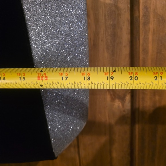 Jimmy Choo Parfums Tote Bag Womens L Black Silver Glitter Gift Promo Shopper NWT - Picture 7 of 8